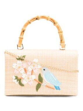 ALESSIA BIANCHI Blue Bird Satchel With Handle